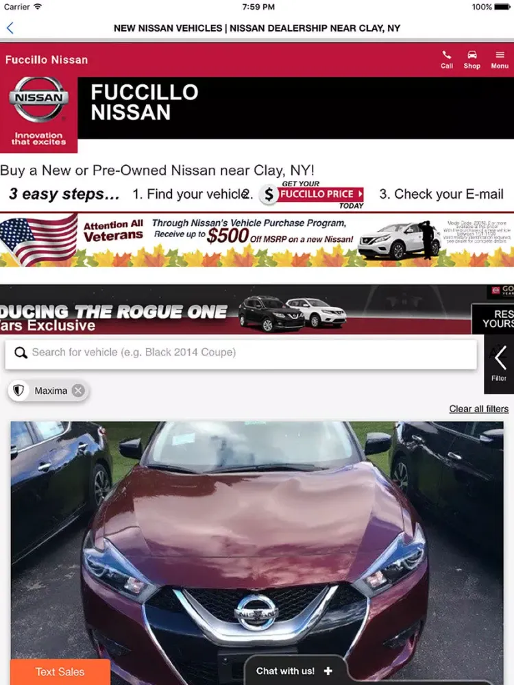 Fuccillo Nissan Liverpool iPad  Screenshots