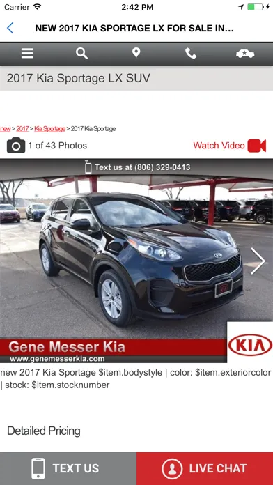 Capturas de tela do Gene Messer Kia