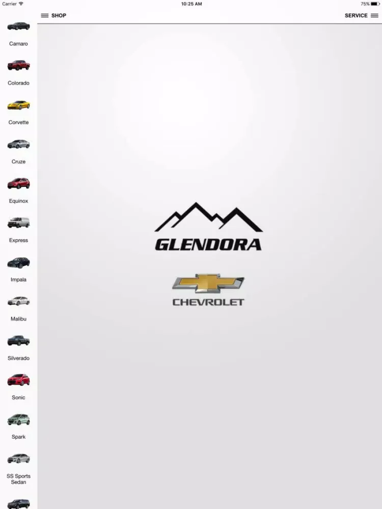 Glendora Chevrolet iPad Screenshots