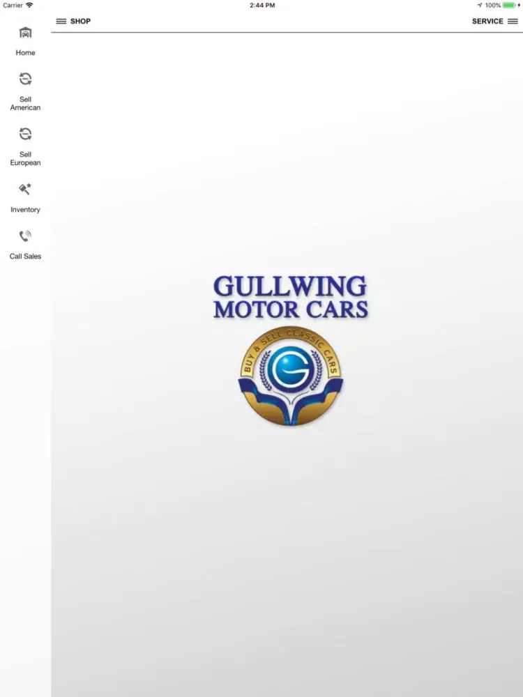 Gullwing Motor Cars iPad  Screenshots