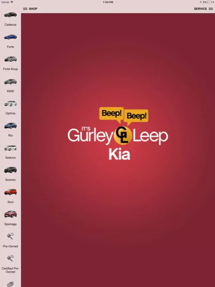 Captures d'écran de Gurley Leep Kia iPad 