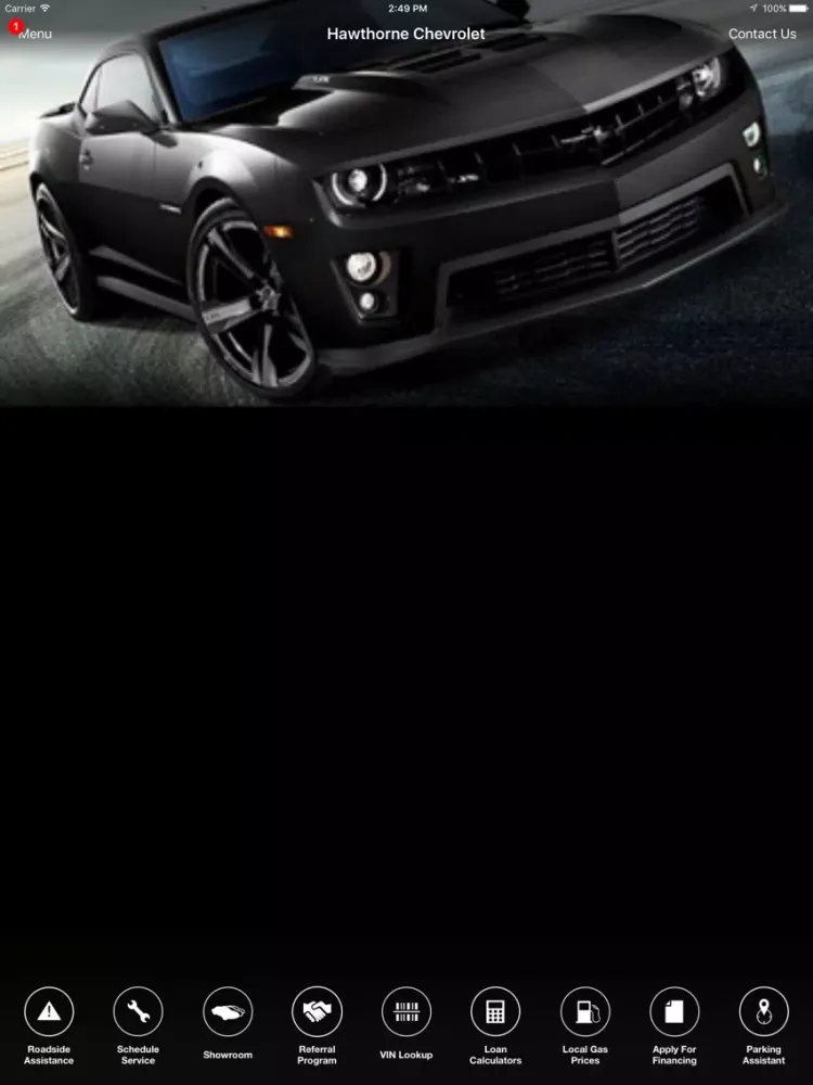 Zrzuty ekranu Hawthorne Chevy & Commercial iPad 
