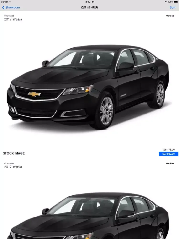 Zrzuty ekranu Hawthorne Chevy & Commercial iPad 