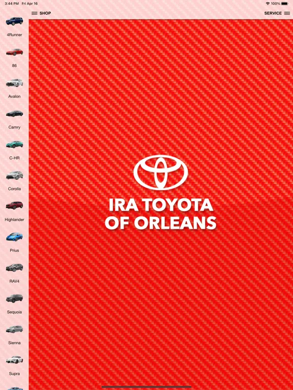 Скриншоты Ira Toyota of Orleans iPad 