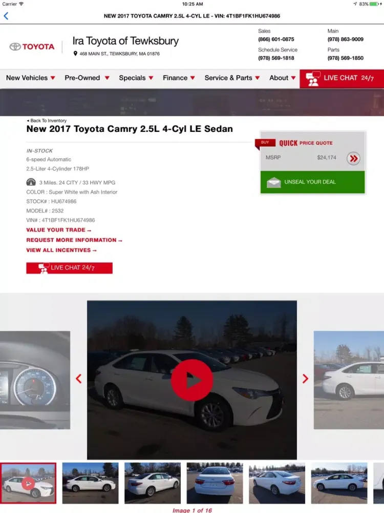Captures d'écran de Ira Toyota of Tewksbury iPad 