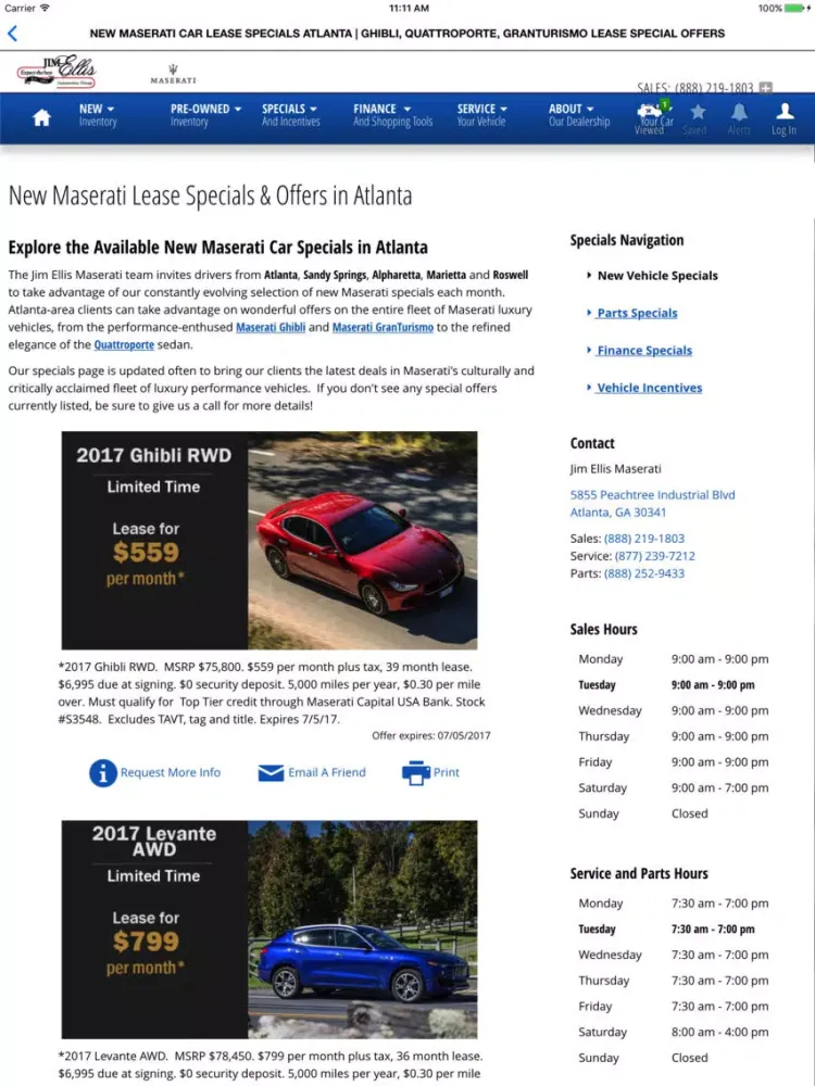 Jim Ellis Maserati iPad  سکرین شاٹس