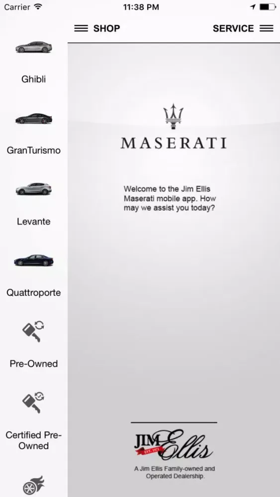 Jim Ellis Maserati سکرین شاٹس
