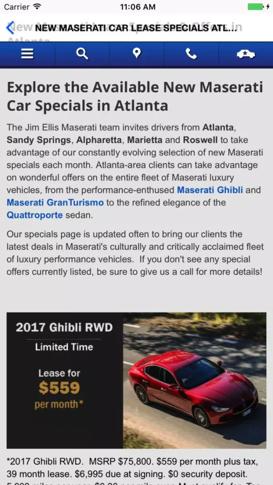 Jim Ellis Maserati سکرین شاٹس