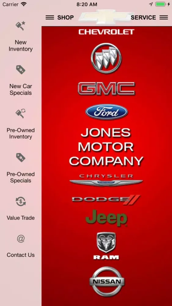 Jones Motor Company Dealer App应用截图