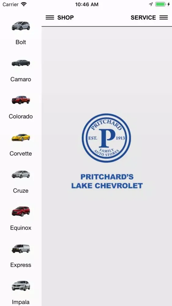 Pritchard's Lake Chevrolet سکرین شاٹس