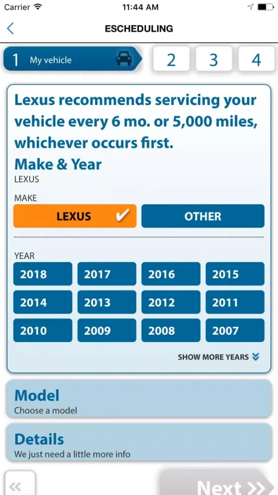 Tangkapan layar Lexus of Rockville Centre Dealer App
