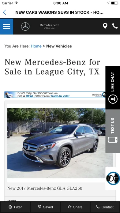 Tangkapan layar Mercedes-Benz of Clear Lake