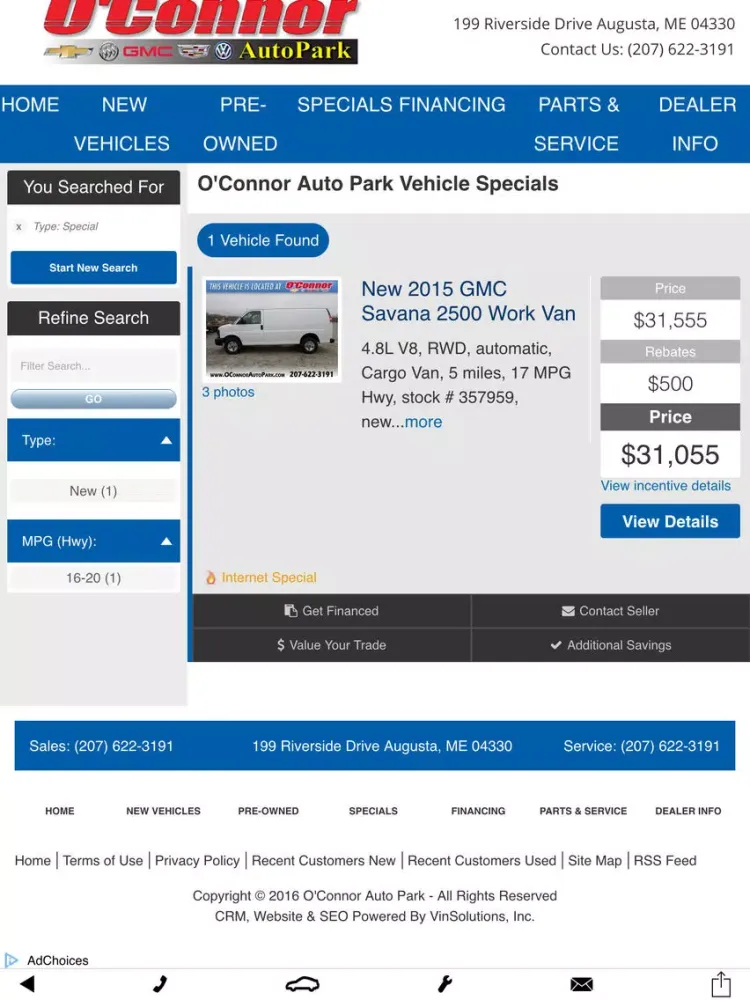 O'Connor AutoPark iPad  Screenshots