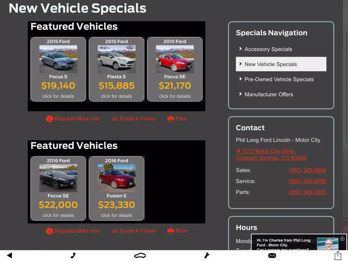 Ford Motor City iPad 应用截图