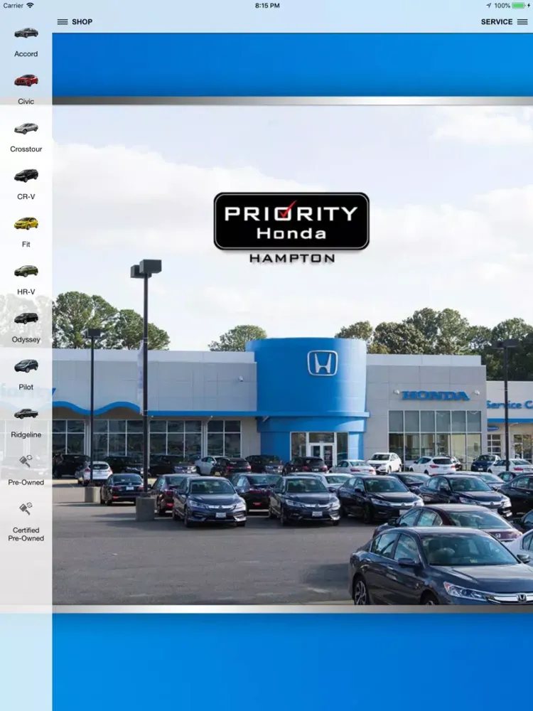 Priority Honda Hampton iPad 应用截图