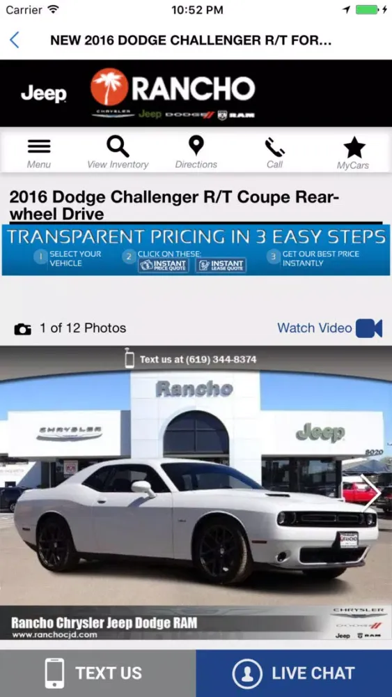 Rancho Chrysler Dodge Jeep RAM应用截图