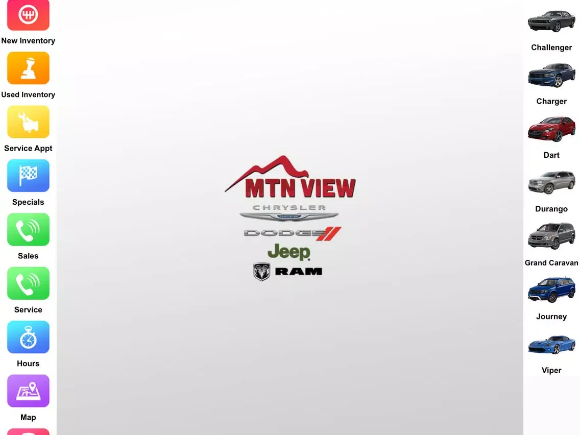 MTN View Chrysler Jeep Dodge Ram iPad  스크린샷