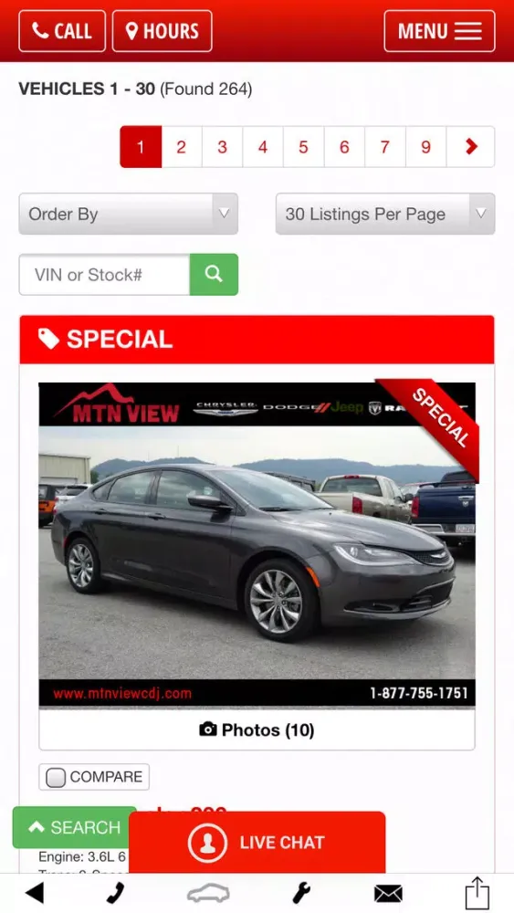 MTN View Chrysler Jeep Dodge Ram 스크린샷