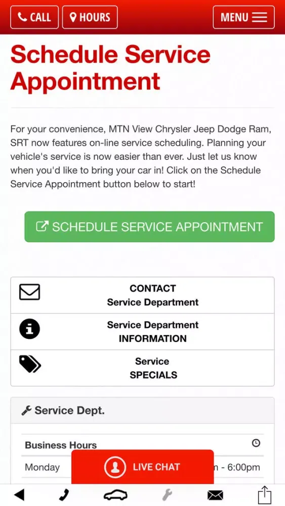 MTN View Chrysler Jeep Dodge Ram 스크린샷
