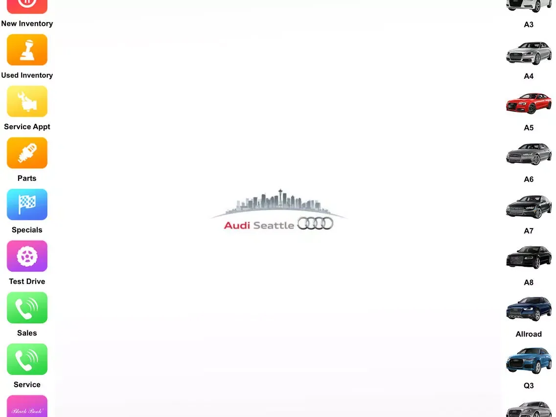 Audi Seattle iPad 应用截图