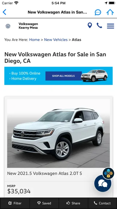 Скриншоты Volkswagen Kearny Mesa