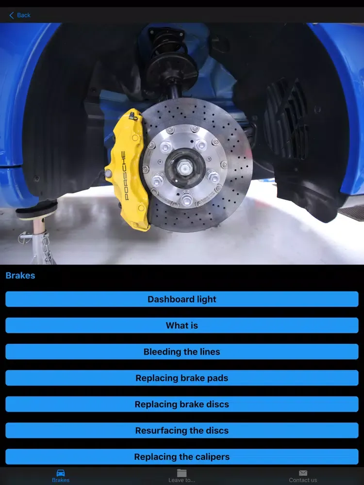 Car Manual iPad  Screenshots