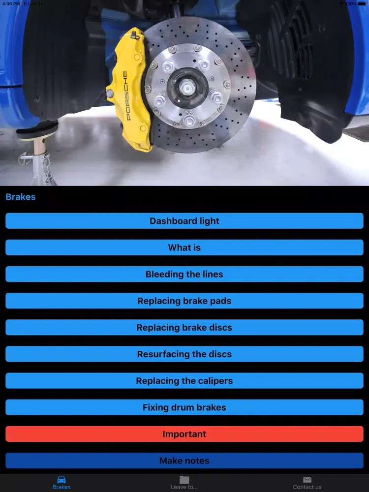 Car Manual iPad  Screenshots