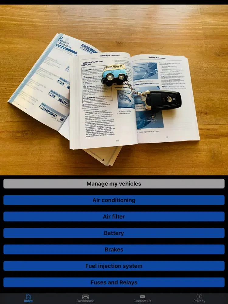 Car Manual iPad  Screenshots