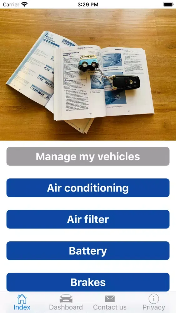 Car Manual Screenshots