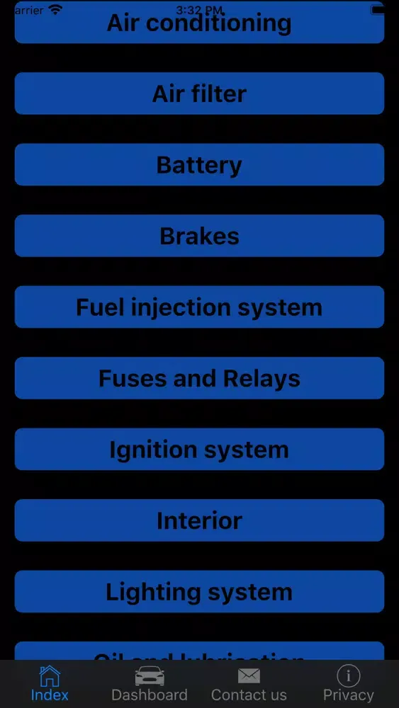 Car Manual Screenshots