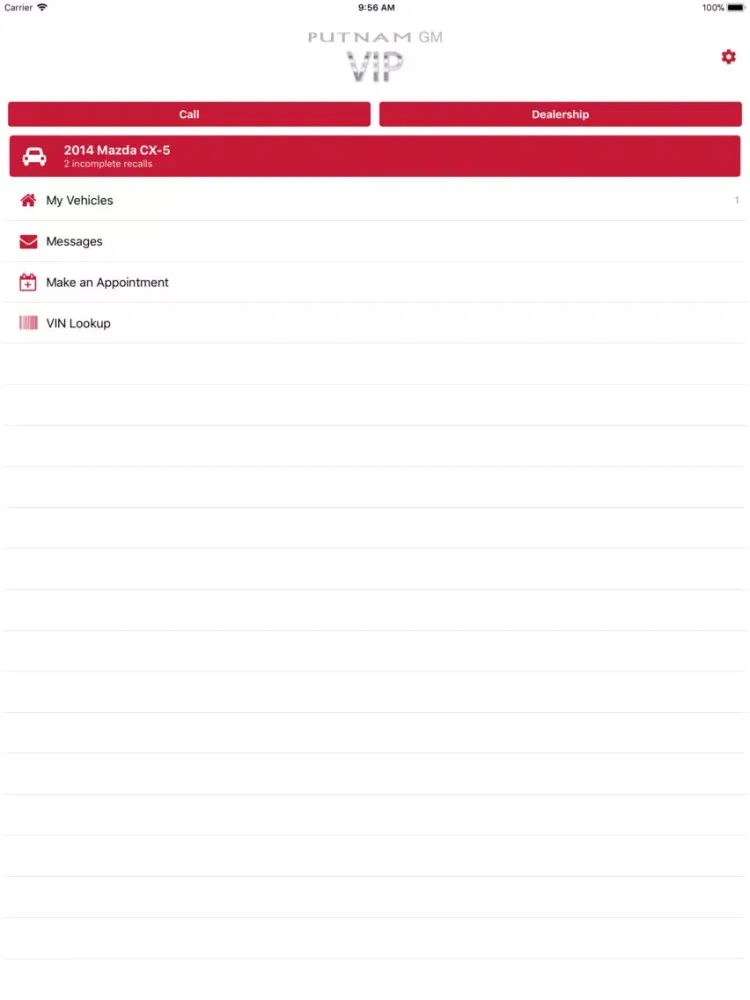 Putnam GM VIP iPad  Ekran Görüntüleri