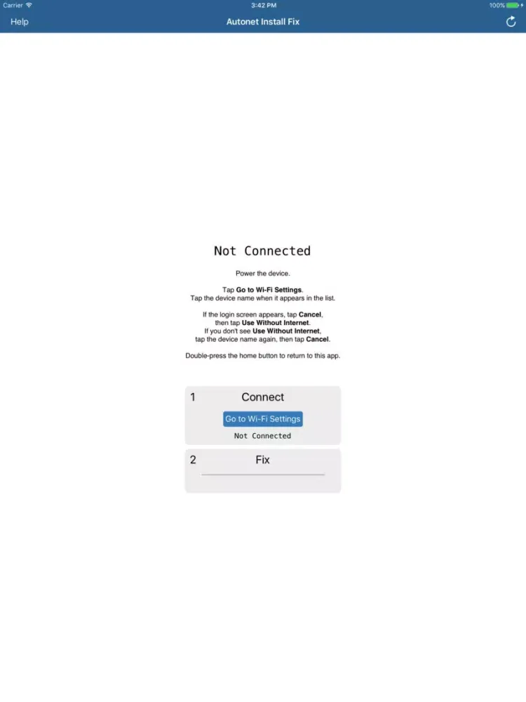 Capturas de tela do Autonet Install Fix iPad 