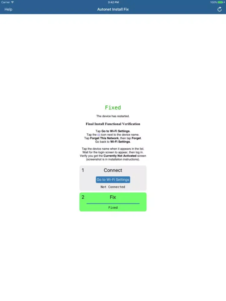 Capturas de tela do Autonet Install Fix iPad 