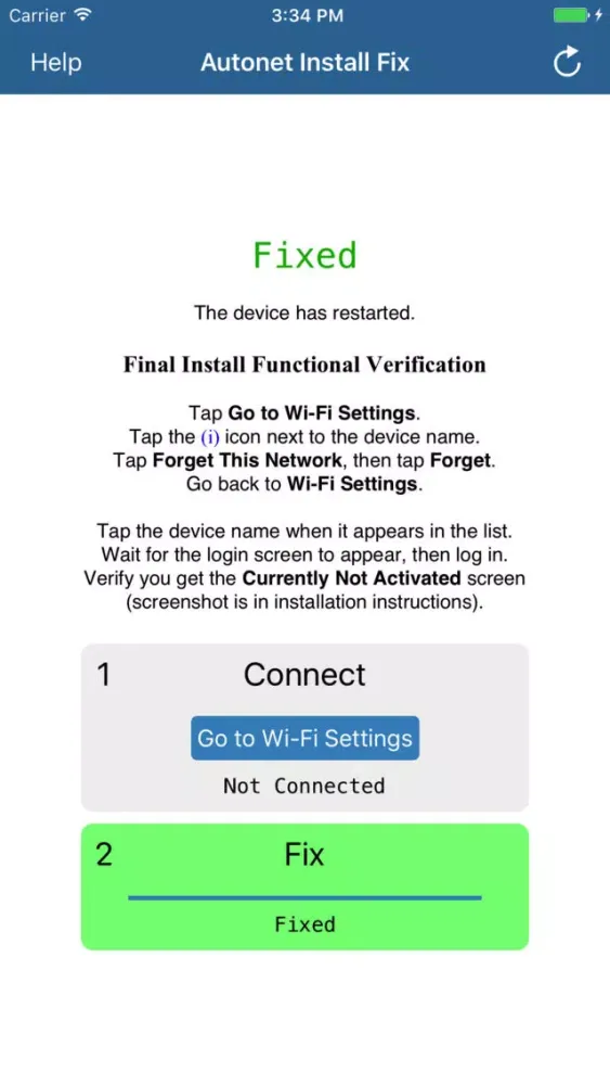 Capturas de tela do Autonet Install Fix