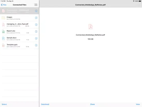 Micro Focus Connected iPad  Screenshots