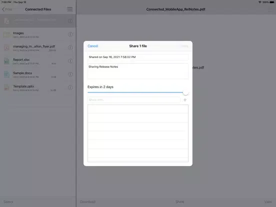 Micro Focus Connected iPad  Screenshots
