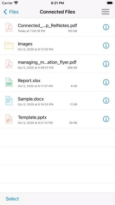 Micro Focus Connected Screenshots
