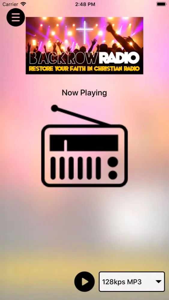 Back Row Radio Screenshots