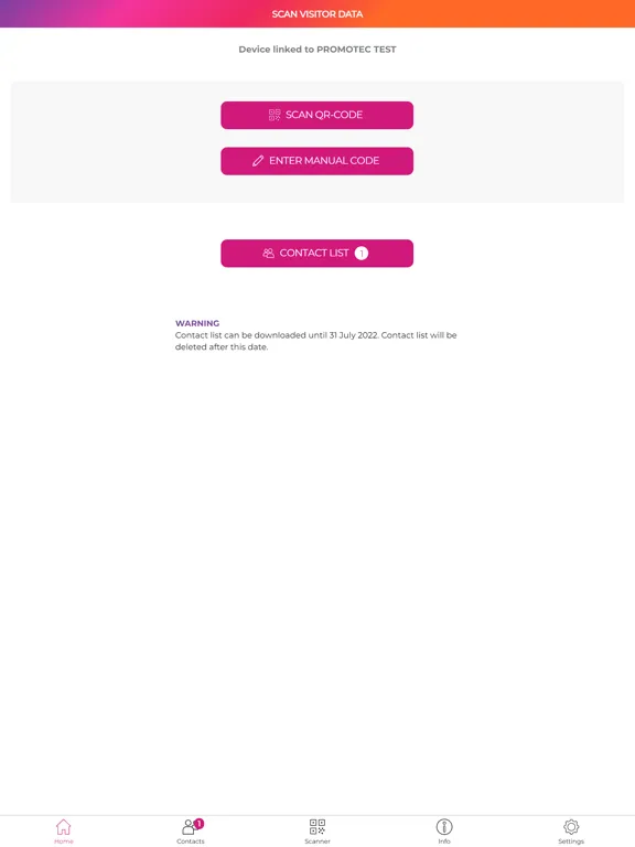 Ảnh chụp màn hình của Autopromotec Exhibitor iPad 