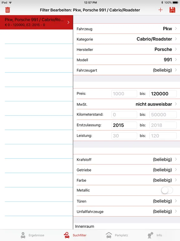 تصاویر AutoradarX Autosuche iPad 
