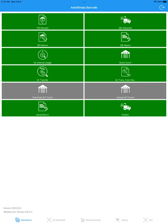 AutoSimply Barcode iPad 應用截圖