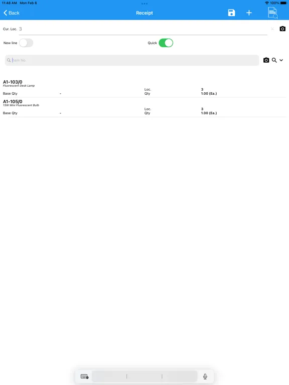 AutoSimply Barcode iPad 應用截圖