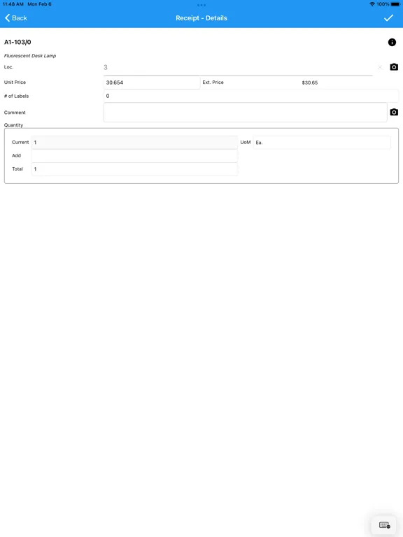 AutoSimply Barcode iPad 應用截圖