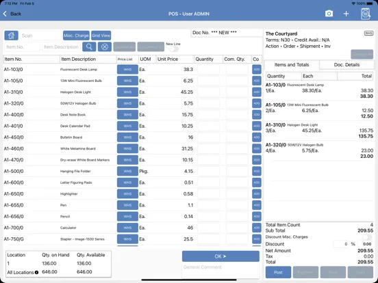 Screenshot di AutoSimply SalesAnywhere 2021 iPad 