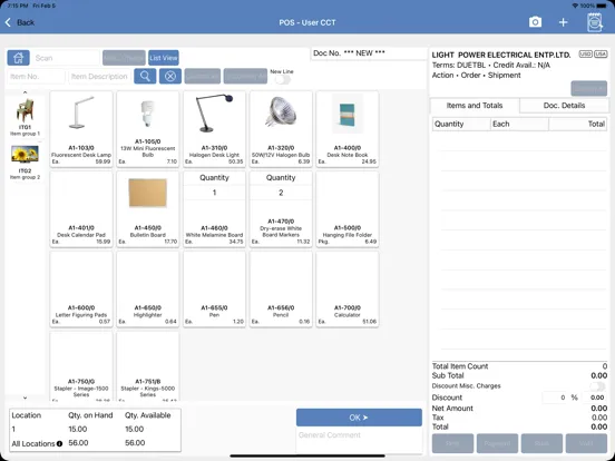 Screenshot di AutoSimply SalesAnywhere 2021 iPad 