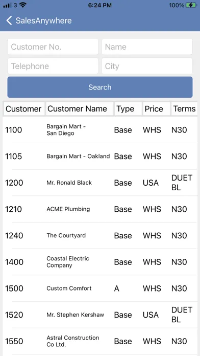 Screenshot di AutoSimply SalesAnywhere 2021