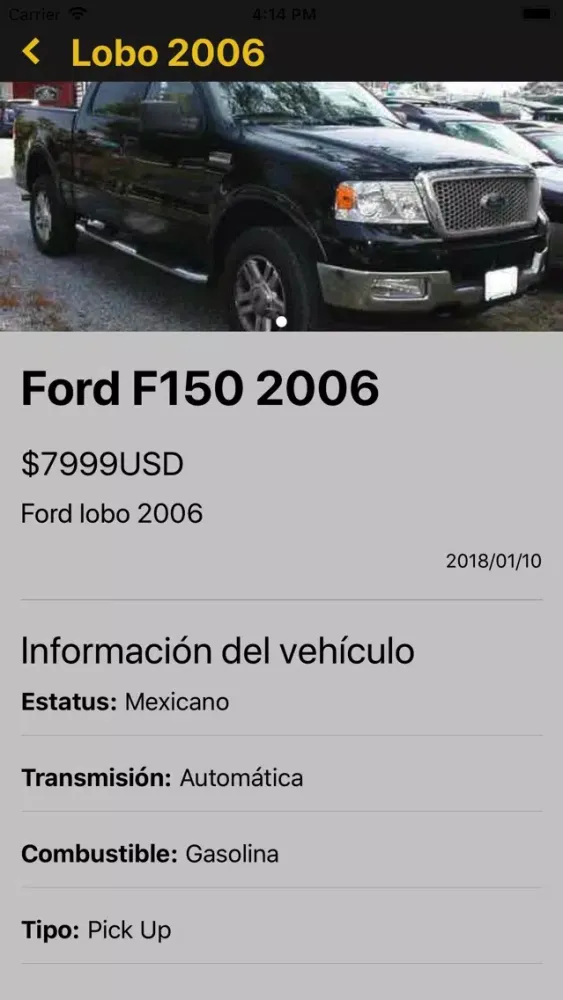 Ảnh chụp màn hình của Autos Nuevo Laredo