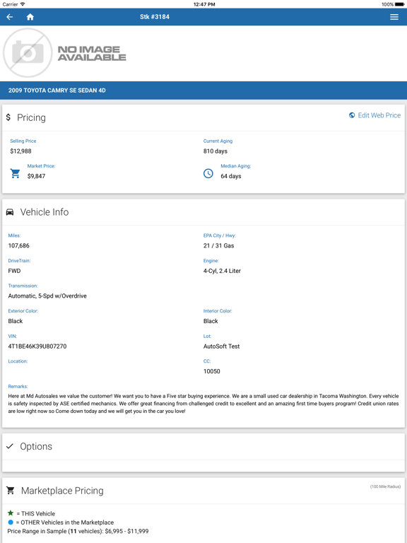 Zrzuty ekranu ASN CRM iPad 