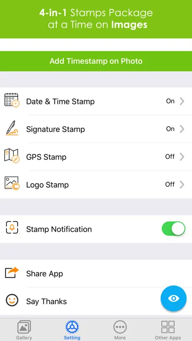 Zrzuty ekranu Add Text & Timestamp to Photos