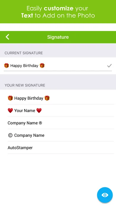 Zrzuty ekranu Add Text & Timestamp to Photos